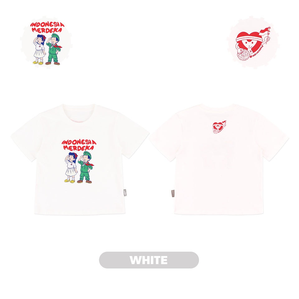 Mooi x Hari Merdeka Kaos Kemerdekaan Anak T-shirt Anak Indonesia Merdeka