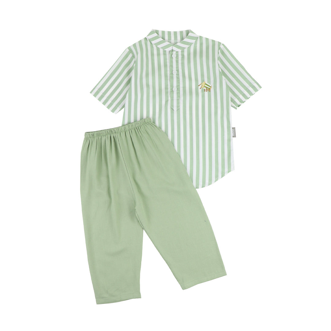 Mooi Rafka Striped Koko Set Setelan Koko Anak