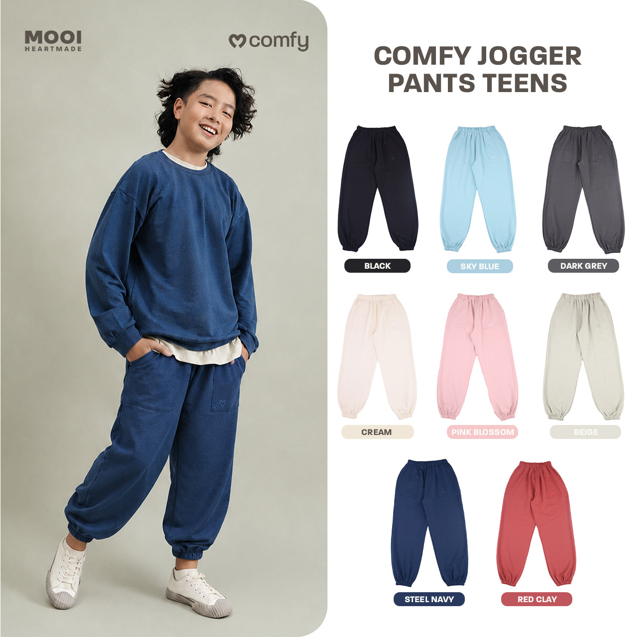 Mooi Comfy Teens Jogger Pants Celana Panjang Teens