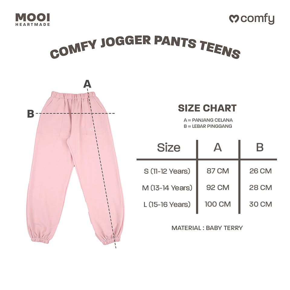 Mooi Comfy Teens Jogger Pants Celana Panjang Teens