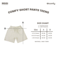 Mooi Comfy Teens Short Pants Celana Pendek Teens