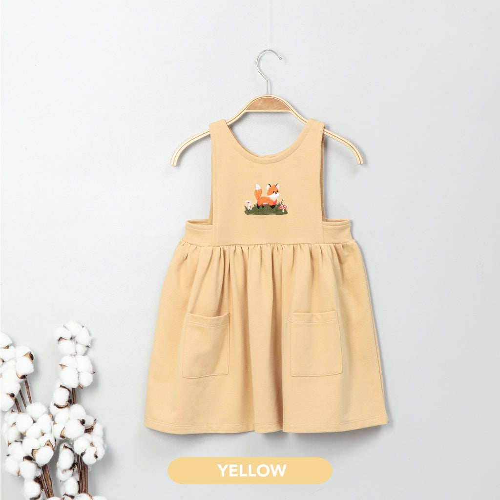 Mooi Dress Anak Perempuan Clay Overall Dress