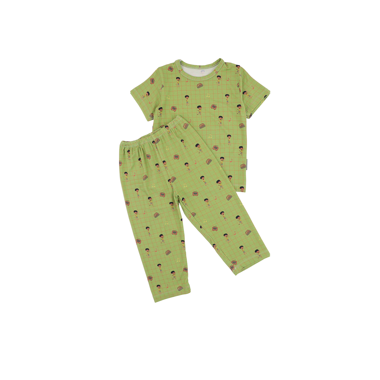 Mooi x Jumbo Setelan Anak Unisex Tencel Short Pajamas Kids