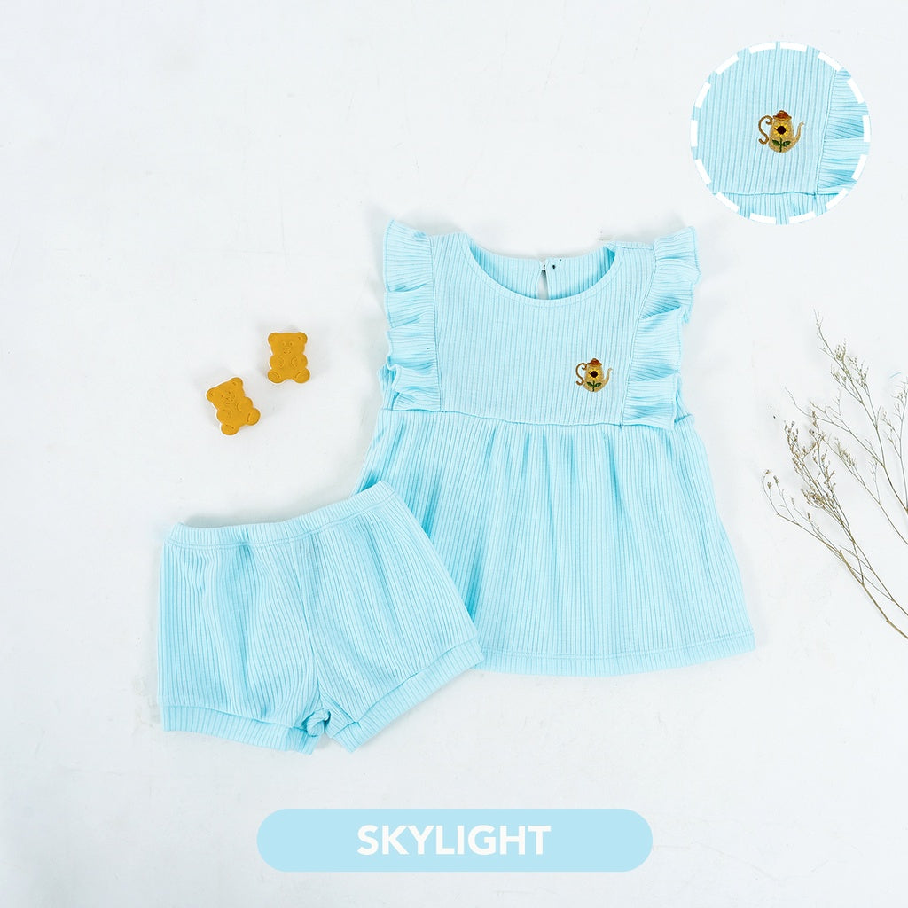 Mooi Setelan Anak Perempuan Rumi Ruffle Set