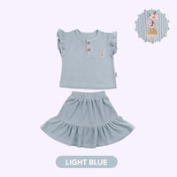 Mooi Setelan Anak Perempuan Narumi Ruffle Set