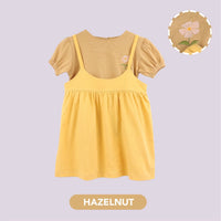 Mooi Dress Anak Perempuan Overall Dress Set