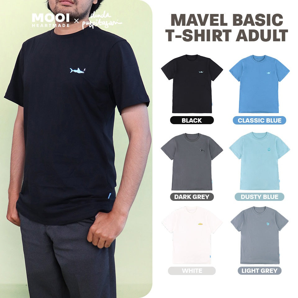 Mooi X Dinda Puspitasari Kaos Dewasa Mavel Basic T-Shirt Adult