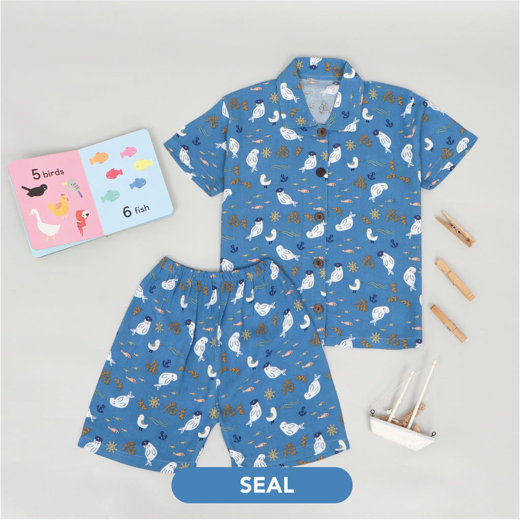 Mooi Piyama Anak Short Collar Set