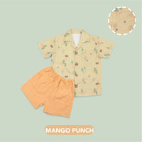 Mooi Setelan Anak Laki-laki Kemeja Anak Printed Shirt Set