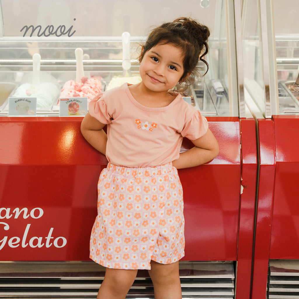 Mooi Setelan Anak Perempuan Alena Skort Set