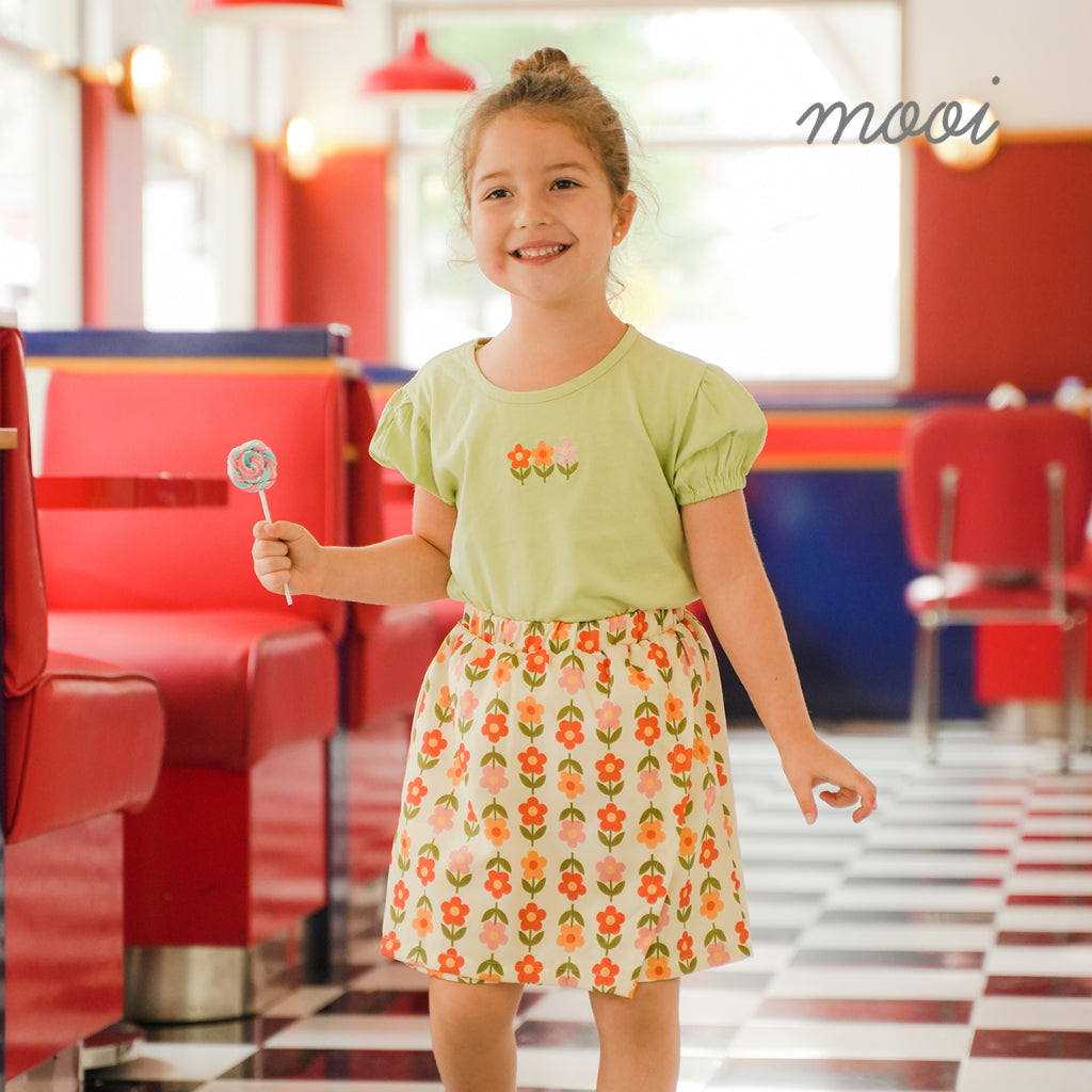 Mooi Setelan Anak Perempuan Alena Skort Set