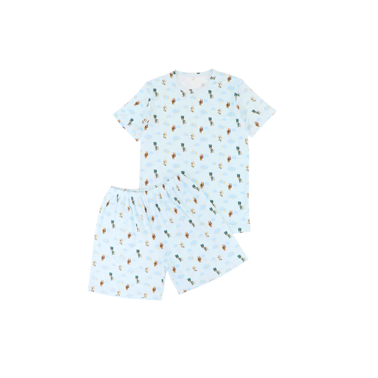 Mooi x Jumbo Piyama Dewasa Setelan Tencel Short Pajamas Adult
