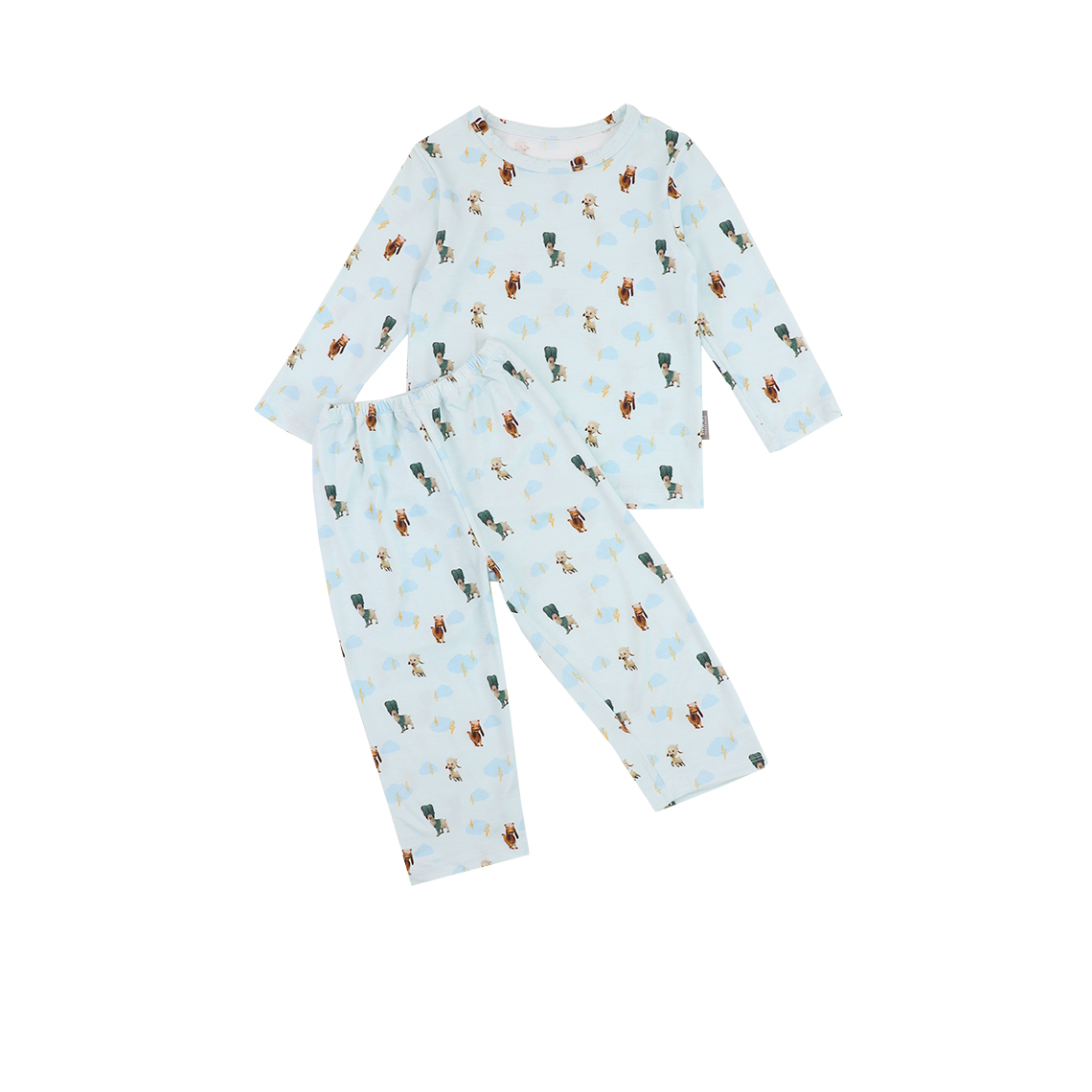 Mooi x Jumbo Setelan Anak Unisex Tencel Long Pajamas Kids