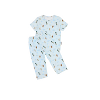 Mooi x Jumbo Setelan Anak Unisex Tencel Short Pajamas Kids