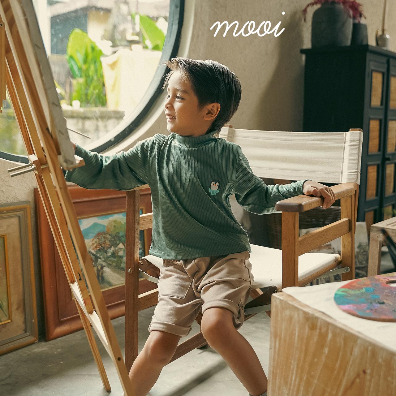 Mooi Atasan Anak Turtle Neck Top