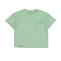 Mooi Kaos Anak Pocket Unisex Comfy Oversized T-Shirt Pocket Kids