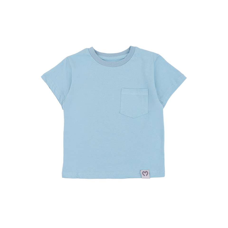 Mooi Kaos Anak Pocket Unisex Comfy T-Shirt Pocket Kids