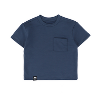 Mooi Kaos Anak Pocket Unisex Comfy Oversized T-Shirt Pocket Kids