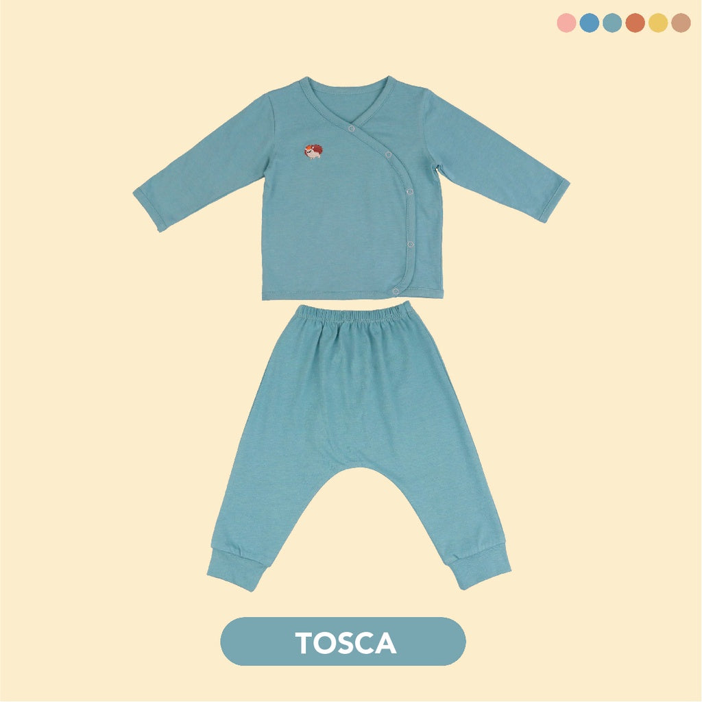 Mooi Setelan Piyama Bayi Long Pajamas Set Kimono