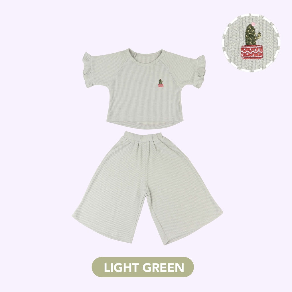 Mooi Setelan Anak Perempuan Noora Sleeve Ruffle Set