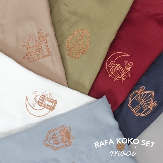 Mooi Rafa Koko Set Setelan Koko Anak Baju Koko Anak