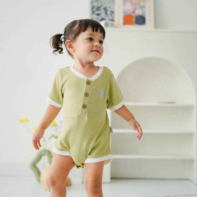 Mooi Jumper Bayi Lilo Rib Romper Baby