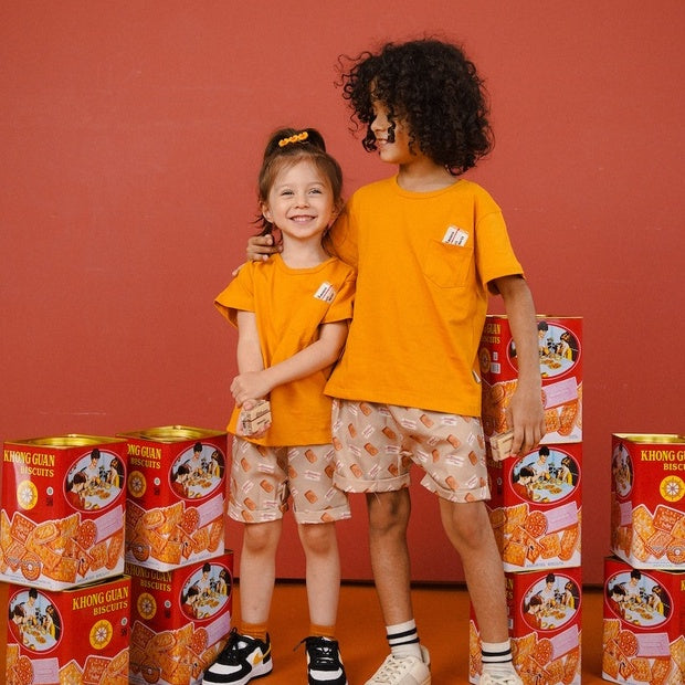 Mooi x Khong Guan Setelan Anak Pocket Tee Set
