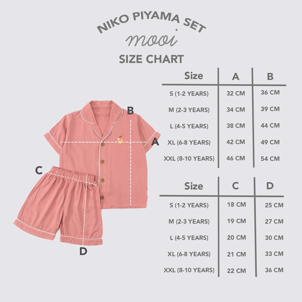 Mooi Piyama Anak Baju Tidur Anak Niko Piyama Set