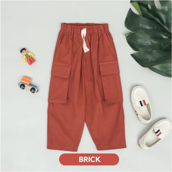 Mooi Celana Panjang Cargo Anak Laki-Laki Long Cargo Pants