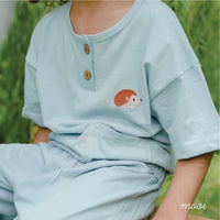 Mooi Setelan Anak Unisex Nava Button Set