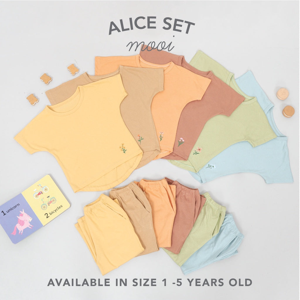 Mooi Setelan Anak Perempuan Kulot Alice Set