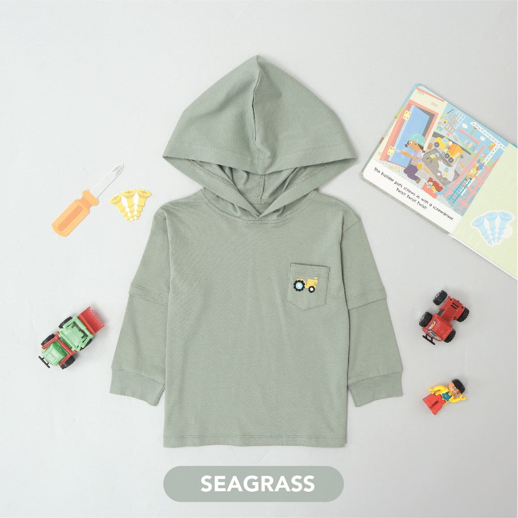 Mooi Atasan Hoodie Panjang Anak Jasper Hoodie