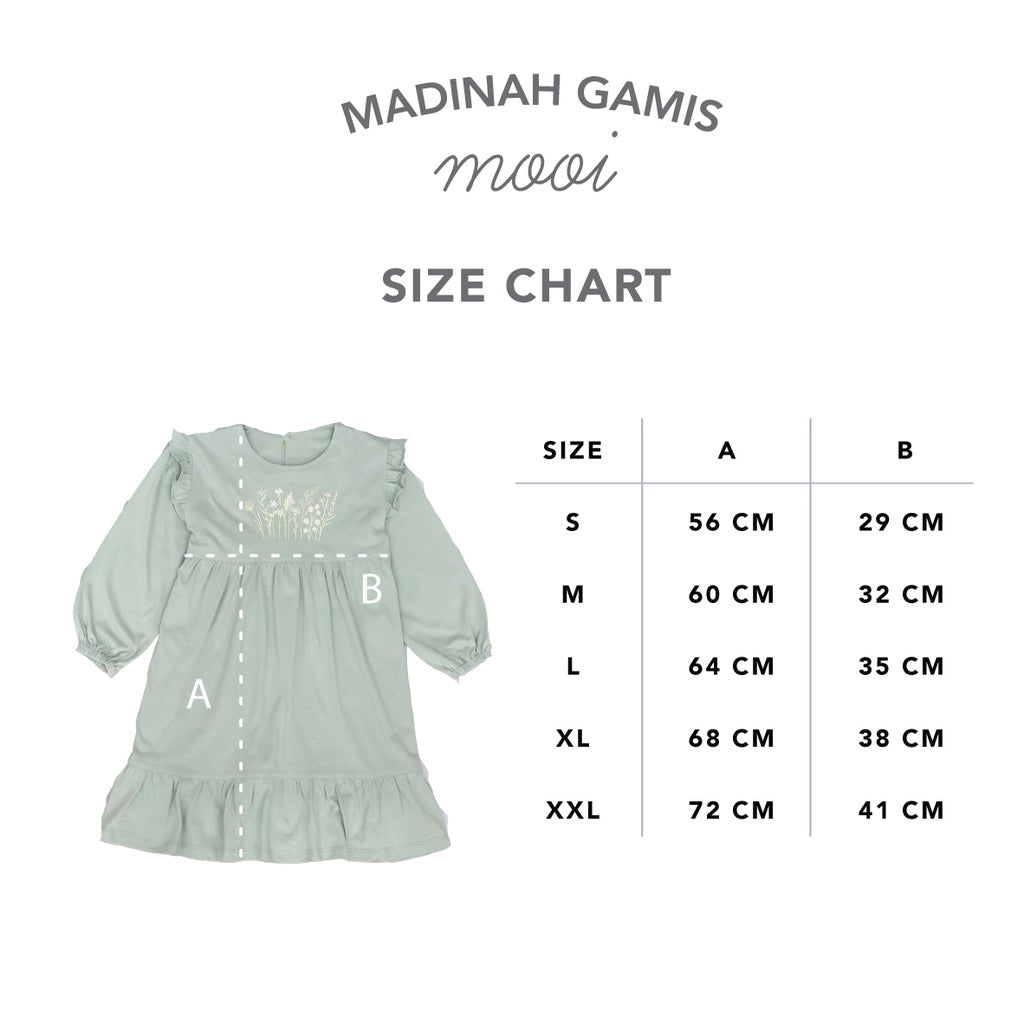 Mooi Dress Anak Gamis Anak Perempuan Madinah Gamis