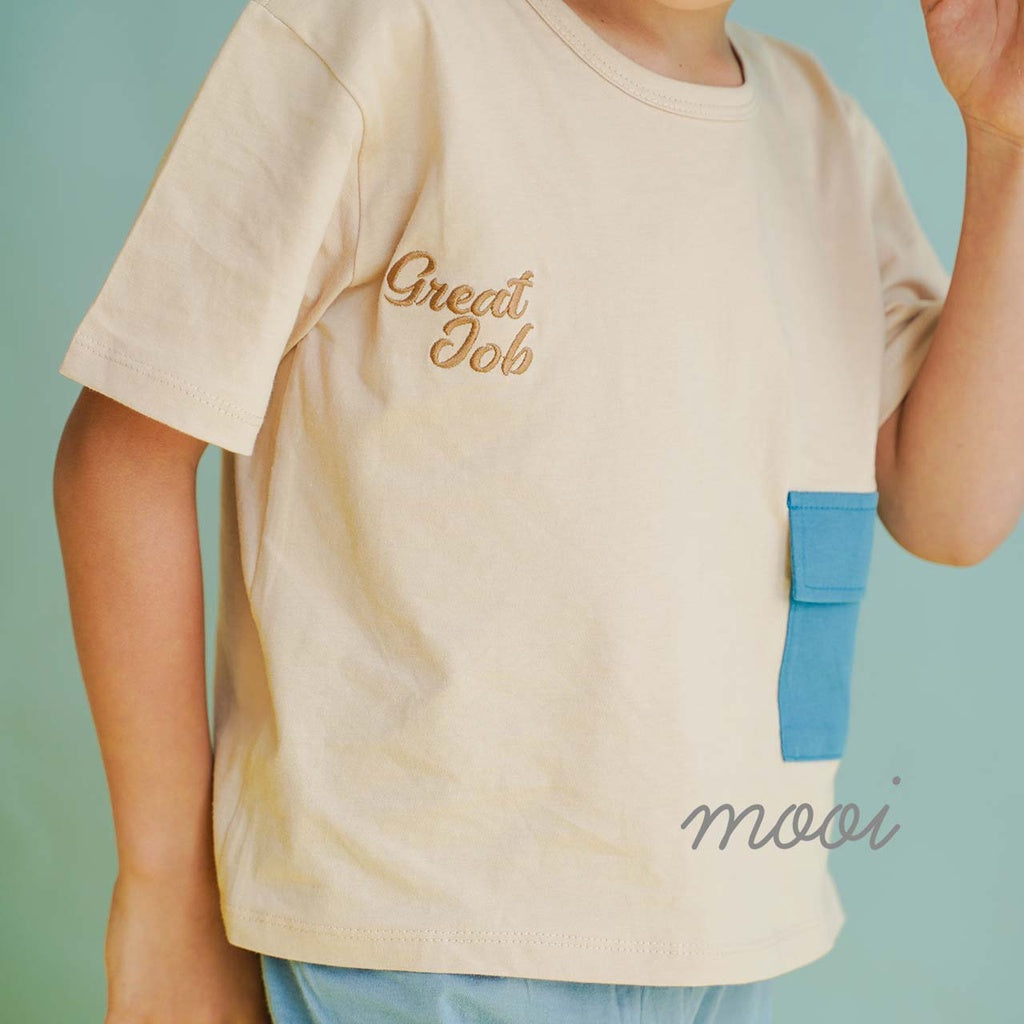Mooi Atasan Anak Jio Pocket Top