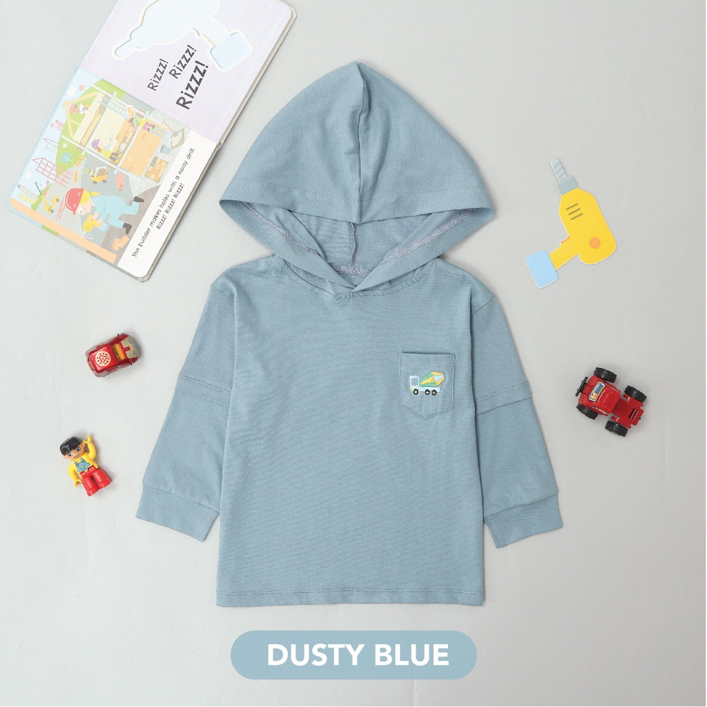 Mooi Atasan Hoodie Panjang Anak Jasper Hoodie