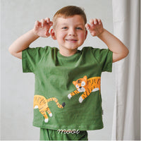 Mooi Kaos Anak Unisex Graphic Tee Pumpkin Giraffe
