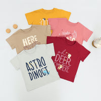 Mooi Kaos Anak Unisex Graphic Tee Maroon Oh Deer