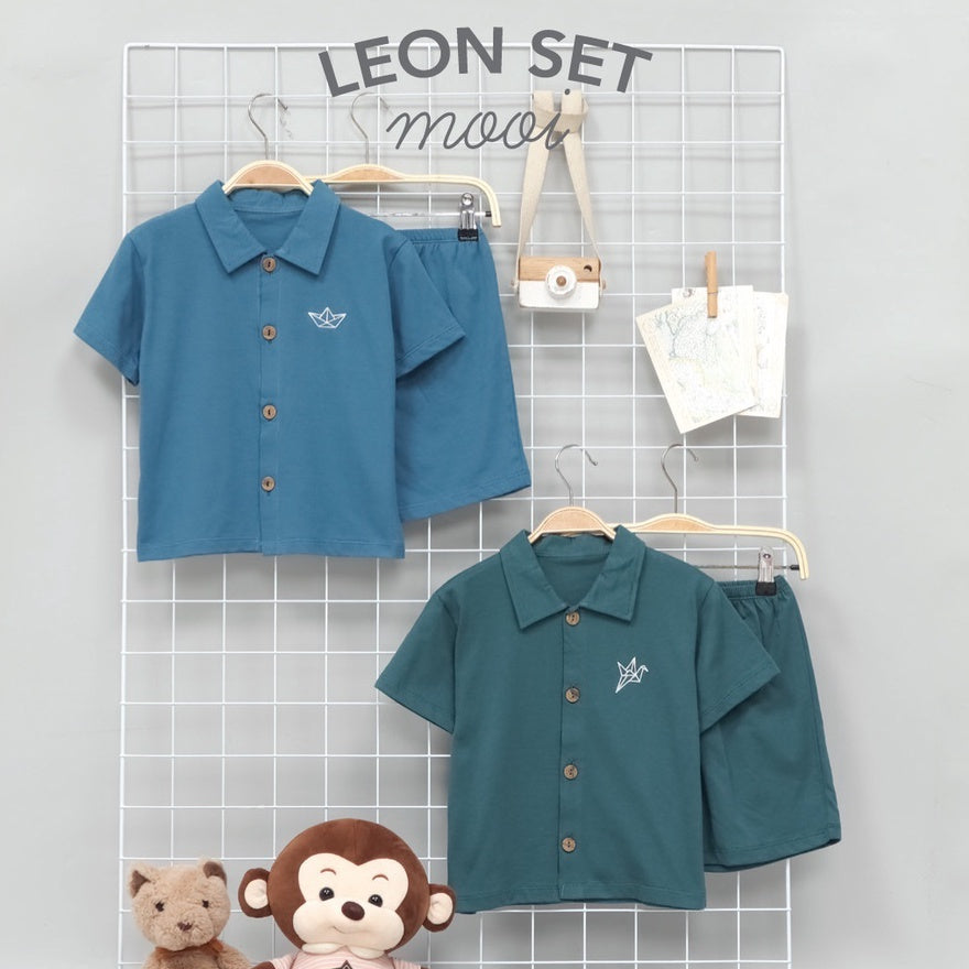 Mooi Setelan Anak Laki-laki Leon Set