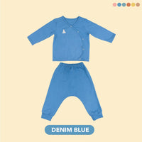 Mooi Setelan Piyama Bayi Long Pajamas Set Kimono