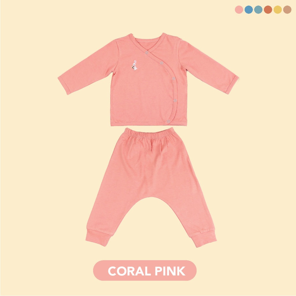 Mooi Setelan Piyama Bayi Long Pajamas Set Kimono