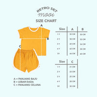Mooi Setelan Anak Kaos Anak Retro Set