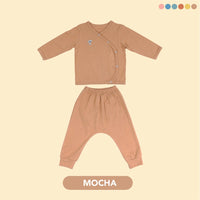 Mooi Setelan Piyama Bayi Long Pajamas Set Kimono
