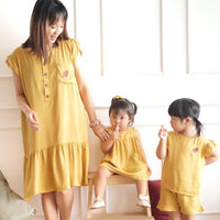 Mooi Daster Wanita Kika Ruffle Dress (MOM)