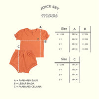Mooi Setelan Pendek Bayi Joice Set