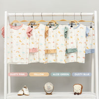 Mooi Setelan Anak Perempuan Tencel Ruffle Mochi Set