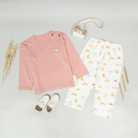 Mooi Baju Tidur Anak Piyama Anak Unisex Tencel Mochi Set