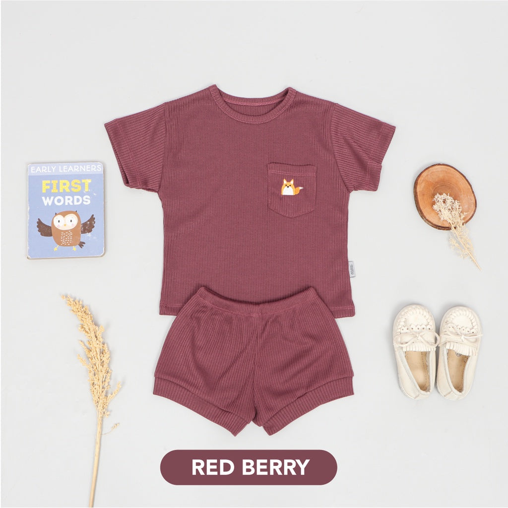 Mooi Setelan Anak Unisex Niki Rib Set