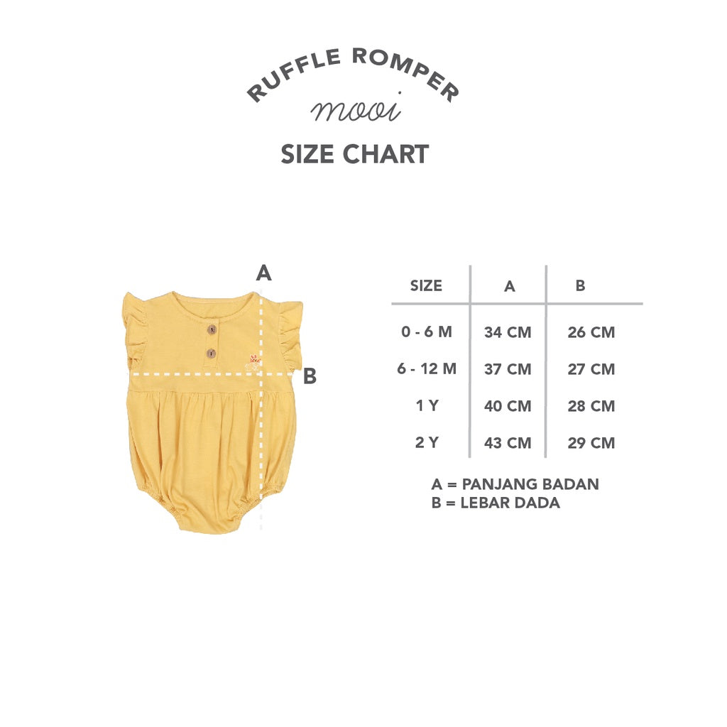 Mooi Ruffle Romper Baby Jumper Bayi