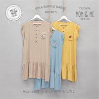 Mooi Daster Wanita Kika Ruffle Dress (MOM)