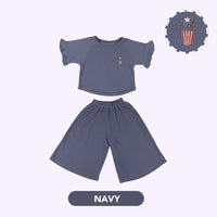 Mooi Setelan Anak Perempuan Noora Sleeve Ruffle Set